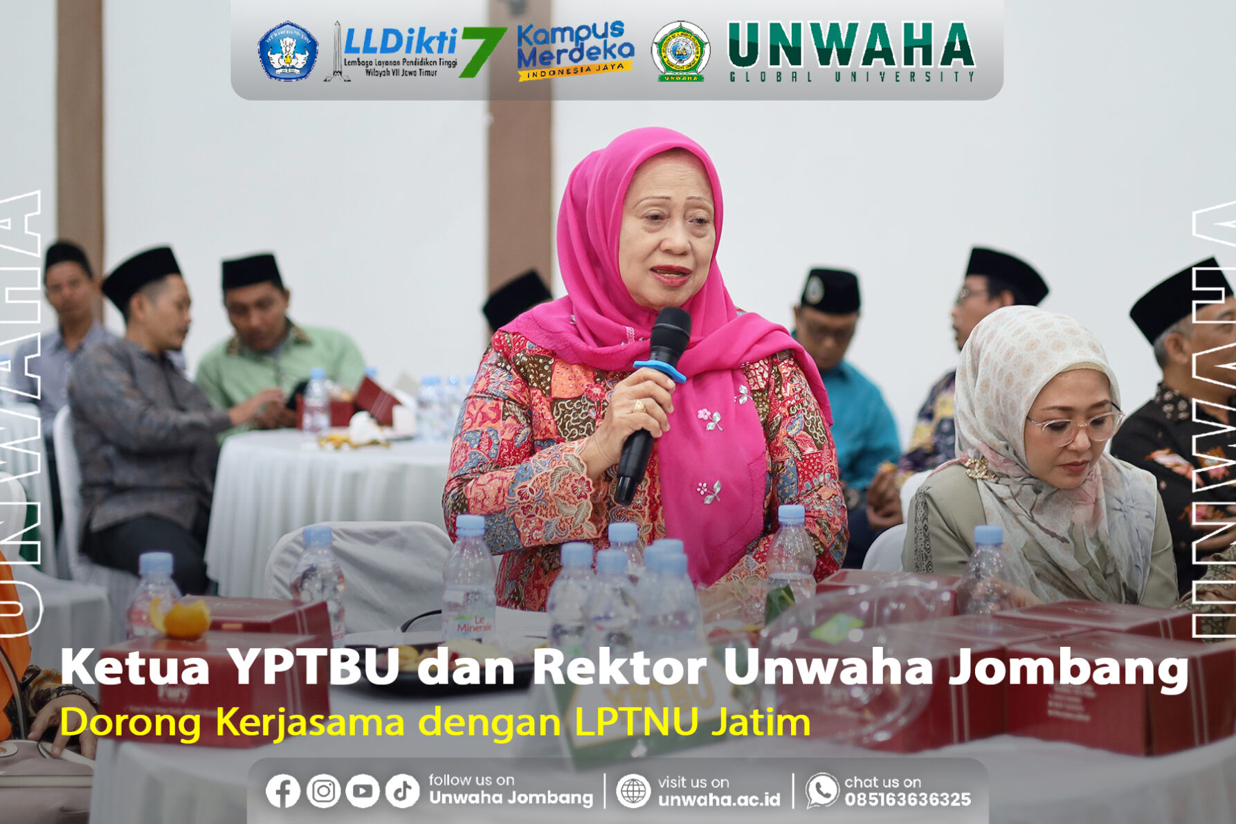 Ketua YPTBU dan Rektor Unwaha Jombang Dorong Kerjasama Dengan LPTNU Jatim