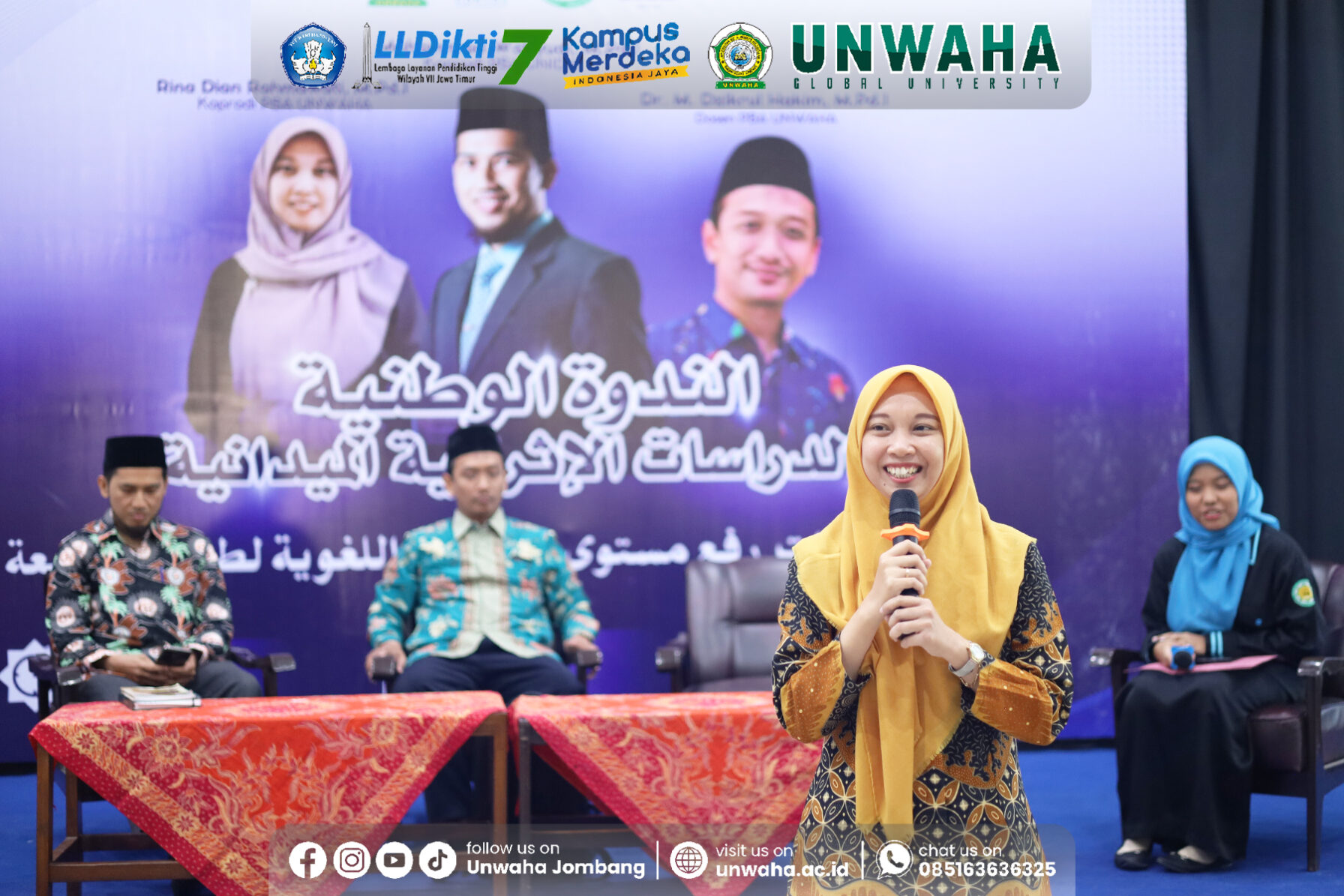 Gelar Seminar Nasional, HMP PBA Unwaha dan UNIDA Gontor Bahas Strategi Peningkatan Kemampuan Berbahasa Arab