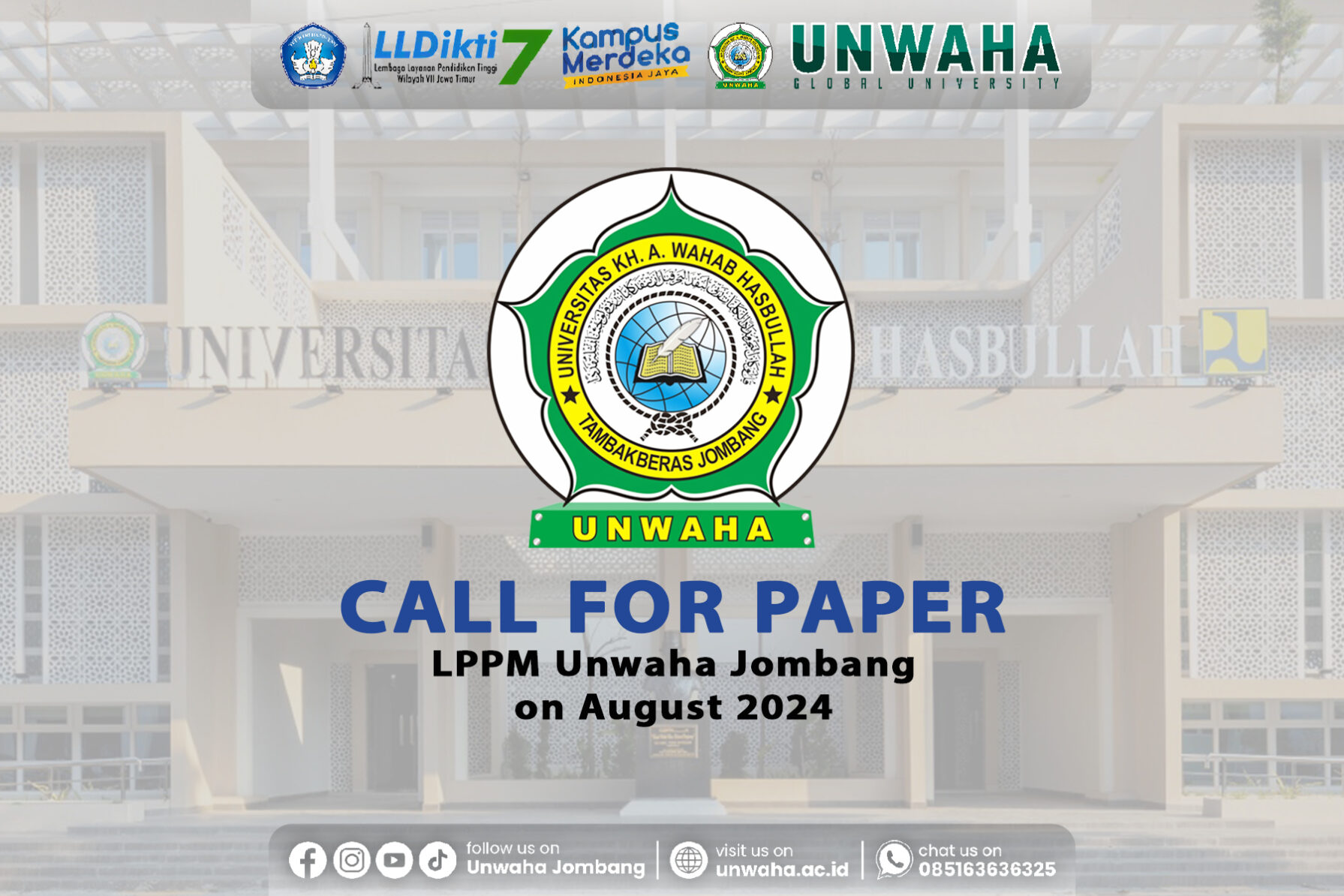 Call for Paper LPPM Unwaha Jombang on August