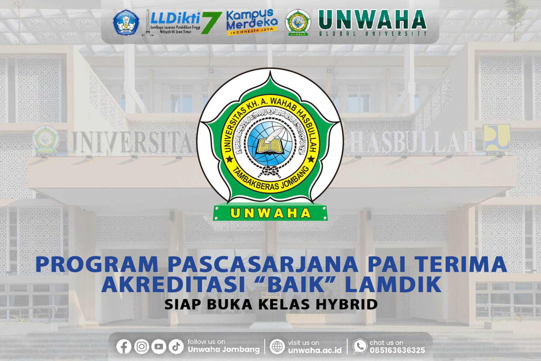 Program Pascasarjana PAI Terima Akreditasi “Baik” LAMDIK, Siap Buka Kelas Hybrid