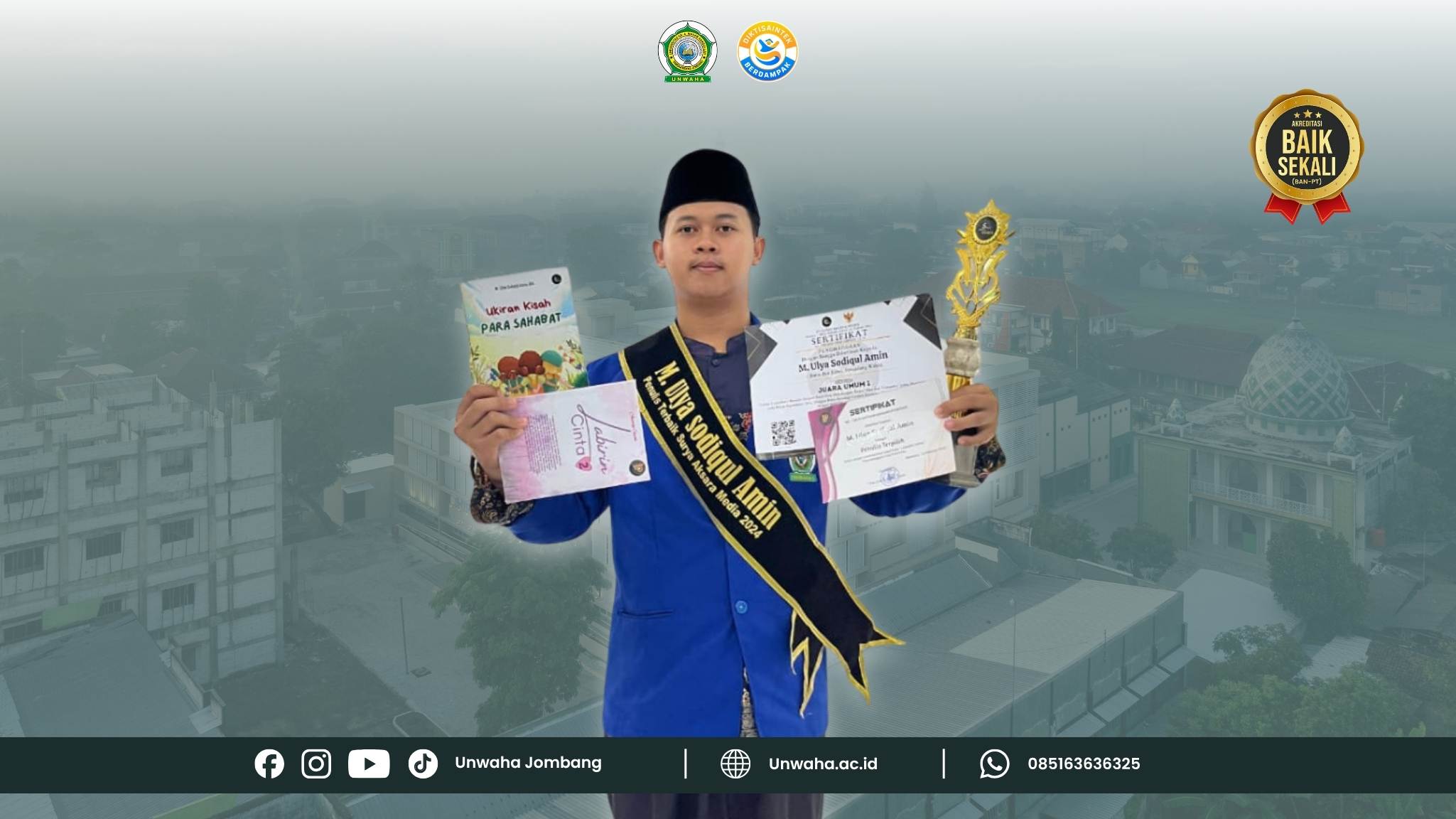 Dari UNWAHA ke Panggung Nasional dan Internasional: Kisah Ulya Juarai Lomba Menulis
